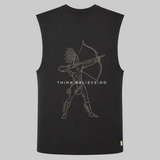 BLACK ON BLACK TRAINING VEST - NATIVE WARRIOR