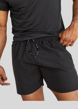 MENS BLACK TRAINING SHORTS