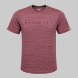 MENS MAROON-ON-MAROON TRAINING T-SHIRT