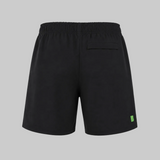 MENS BLACK TRAINING SHORTS WITH SIDE POCKETS AND BACK ZIP POCKET