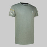 MENS OLIVE GREY TRAINING T-SHIRT (THINK. BELIEVE. DO)