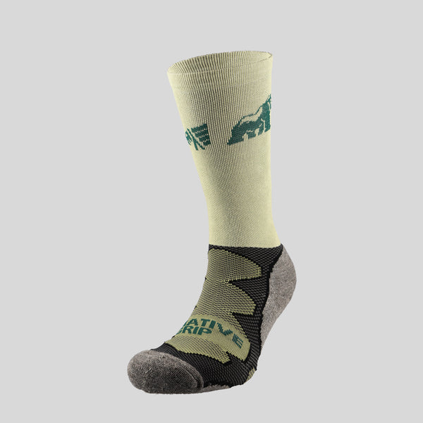 ANTI-BLISTER ACTIVE SPORTS SOCKS 'CONGO EDITION' - OLIVE GREEN