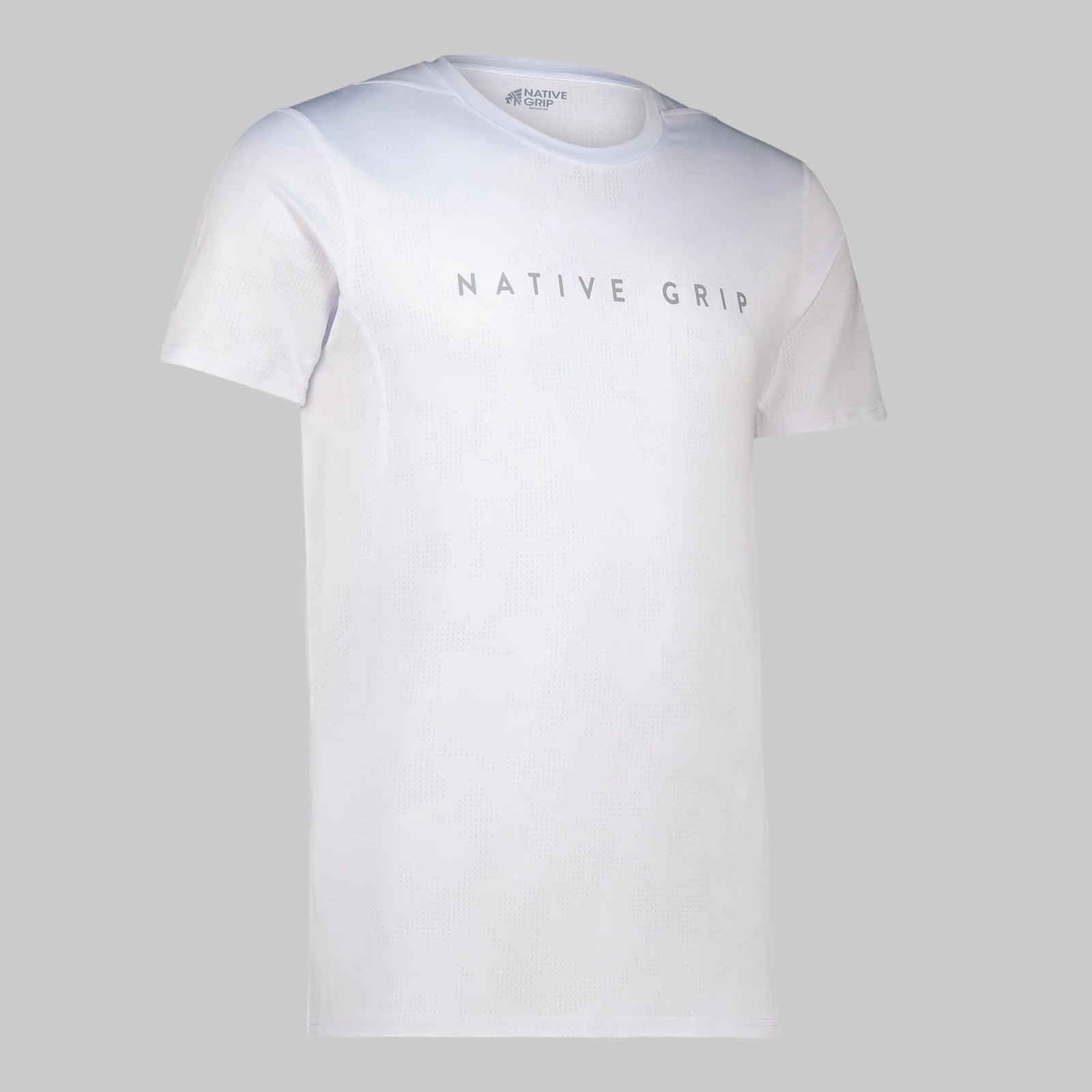 MENS WHITE TRAINING T-SHIRT – NativeGrip