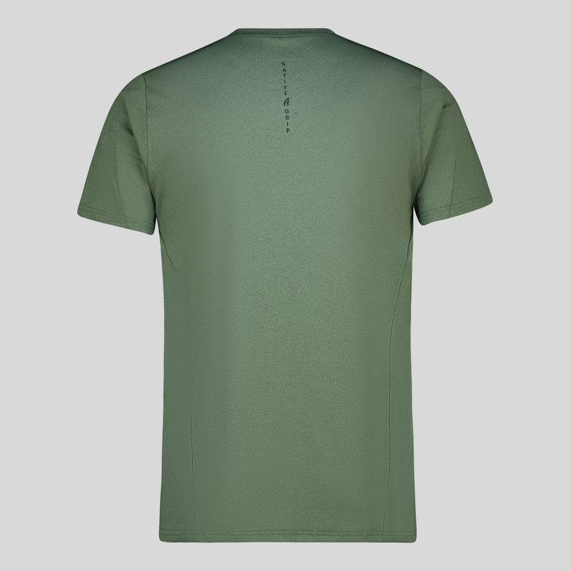 MENS ARMY GREEN TRAINING T-SHIRT