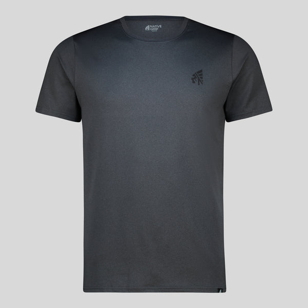 MENS CHARCOAL BLACK TRAINING T-SHIRT