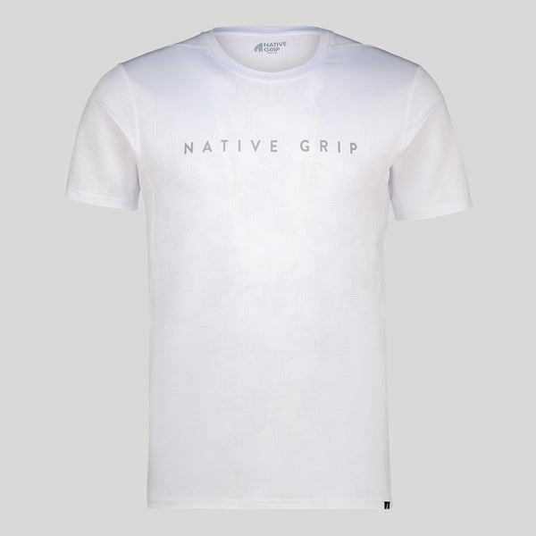 MENS WHITE TRAINING T-SHIRT