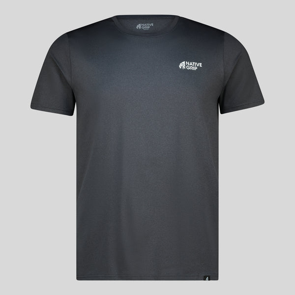 MENS CHARCOAL BLACK TRAINING T-SHIRT