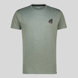 MENS OLIVE GREY TRAINING T-SHIRT (NATIVE WARRIOR)