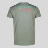 MENS OLIVE GREY TRAINING T-SHIRT (PADEL)